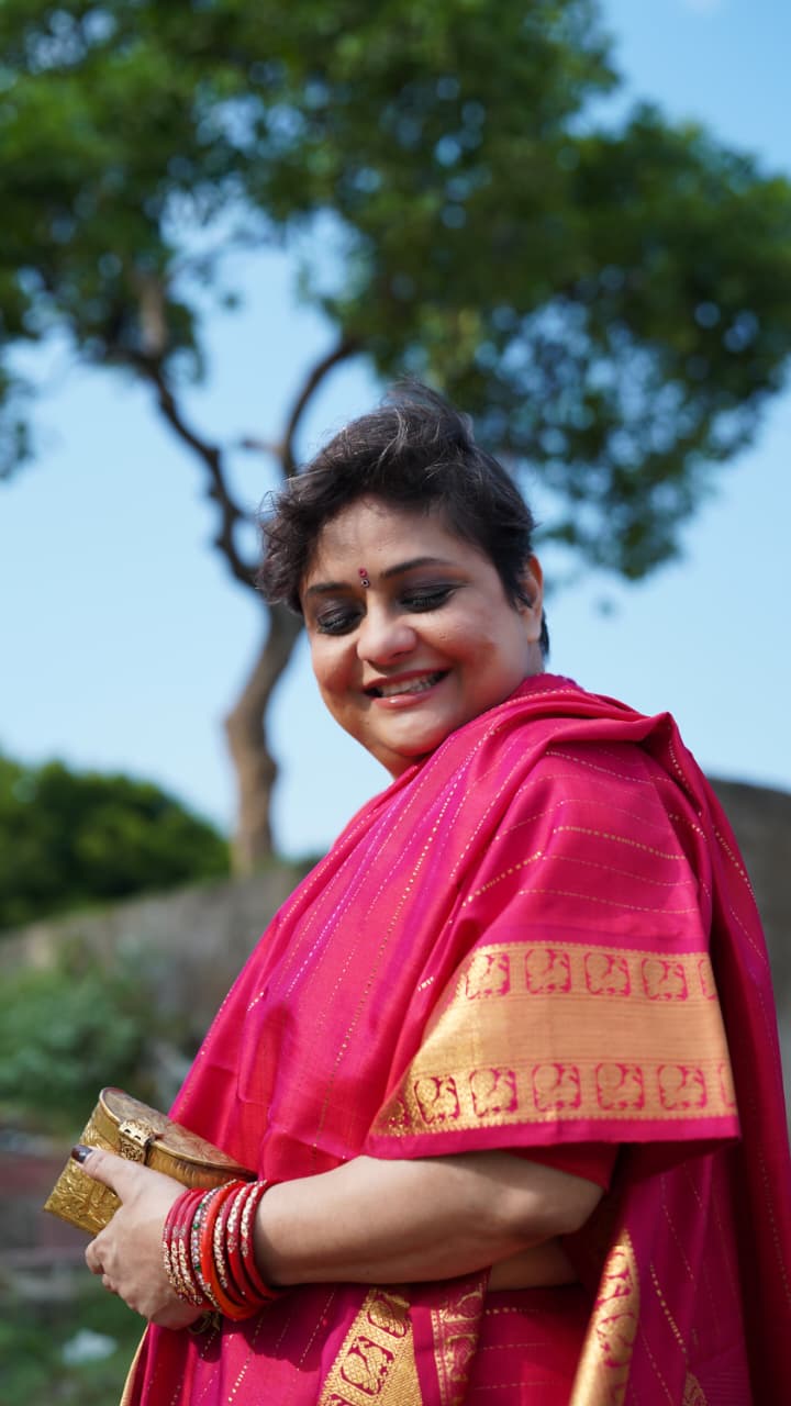 Nachiyar | Handwoven Kanjivaram Silk Saree | Inspired by Andal Nachiyar