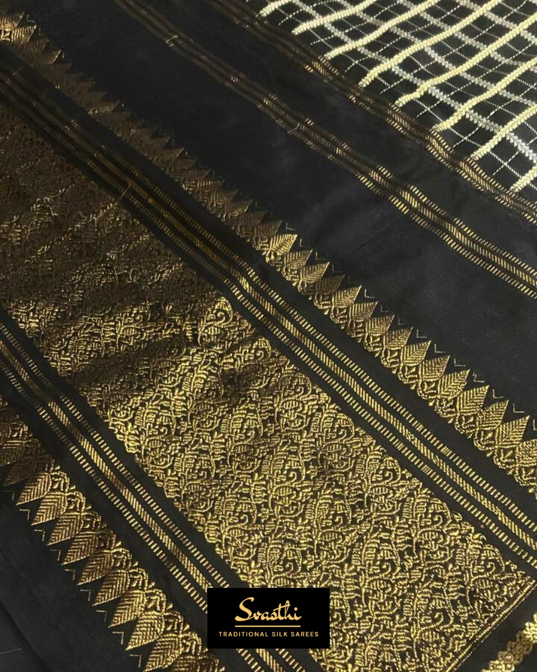 Raavum | Pure Silk Korvai with Zari